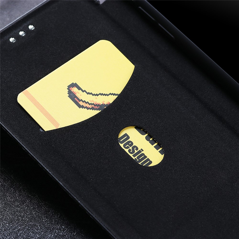 Carbon Fiber Leather Auto-absorbed Cover Case with Card Holder for Huawei Mate 40 Pro - Black-21