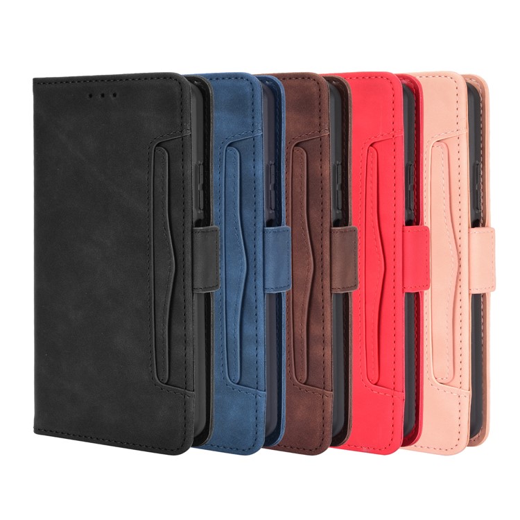 Multiple Card Slots Protective Cover for Honor 10X Lite Stand Leather Case - Black-10