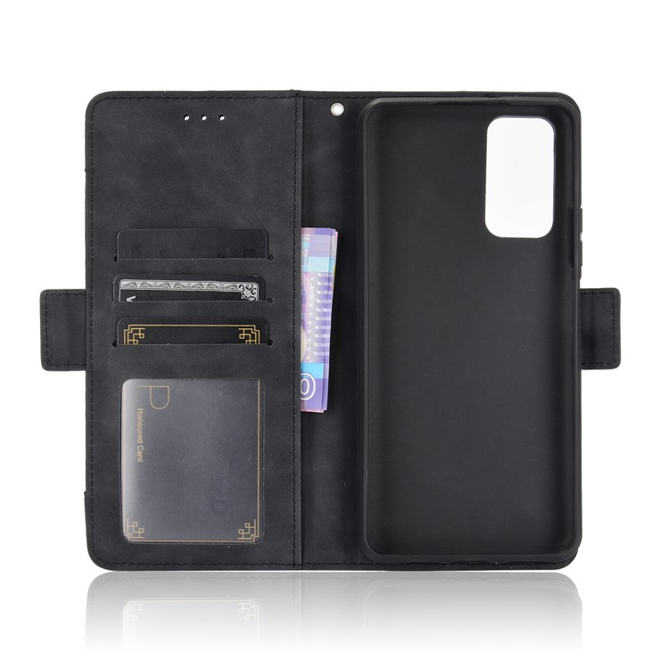 Multiple Card Slots Protective Cover for Honor 10X Lite Stand Leather Case - Black-3
