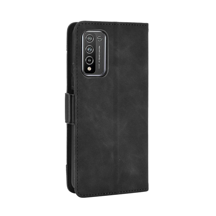 Multiple Card Slots Protective Cover for Honor 10X Lite Stand Leather Case - Black-6