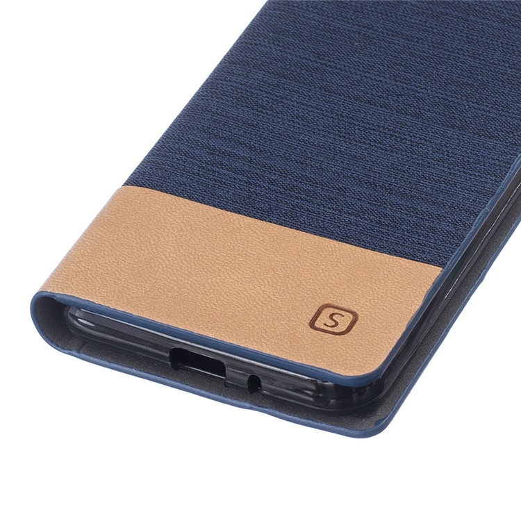 2-tone Linen Leather Card Slot Case for Huawei Y3II / Y3 II - Dark Blue-5