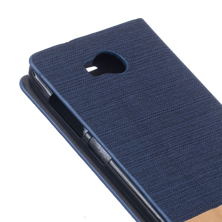 2-tone Linen Leather Card Slot Case for Huawei Y3II / Y3 II - Dark Blue-6