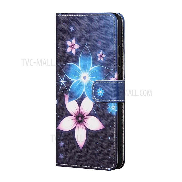 Printing Cross Texture Newly Case Stand Protector Leather Cover for Honor 10X Lite - Beautiful Flower-3