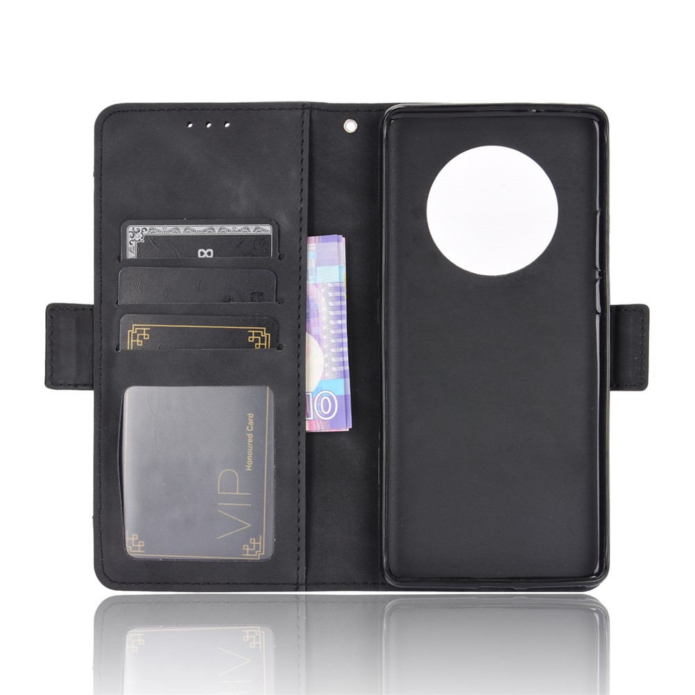 Multiple Card Slots Wallet Case Stand Leather Shell for Huawei Mate 40 Pro - Black-4
