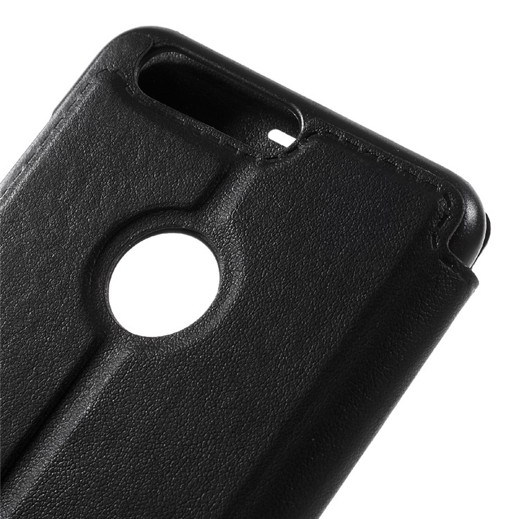 Leder Smart View Fenster Telefon Shell für Huawei Honor 8 - Schwarz-8