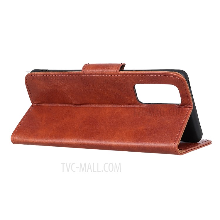 Crazy Horse PU Leather Wallet Stand Protective Shell for Honor 10X Lite - Brown-3