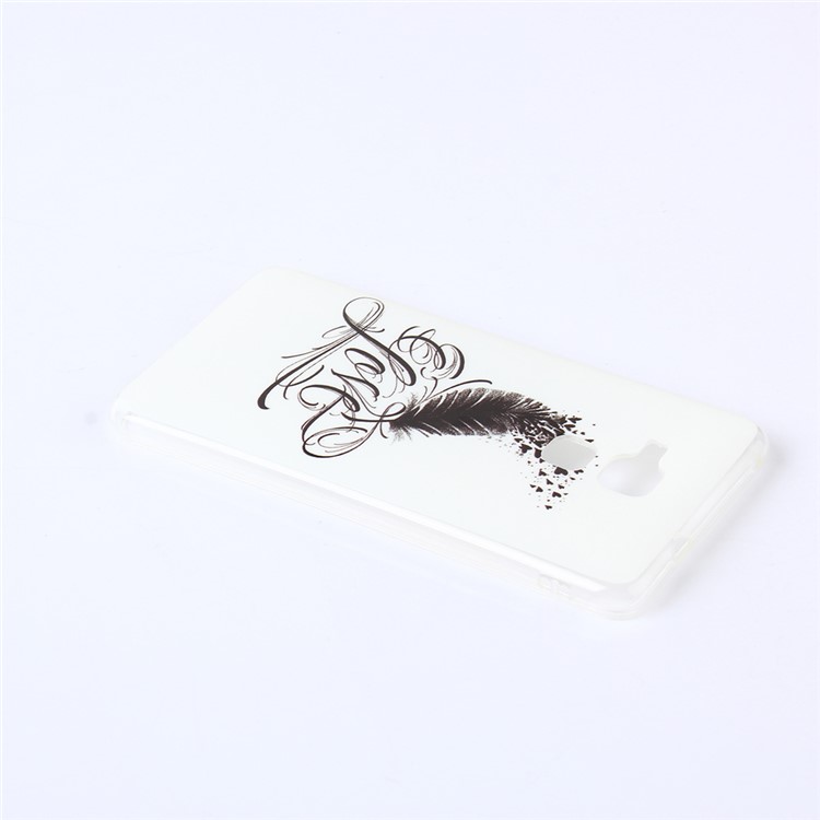 Soft IMD TPU Gel Case for Huawei Honor 5c / GT3 - Feather Pattern-3