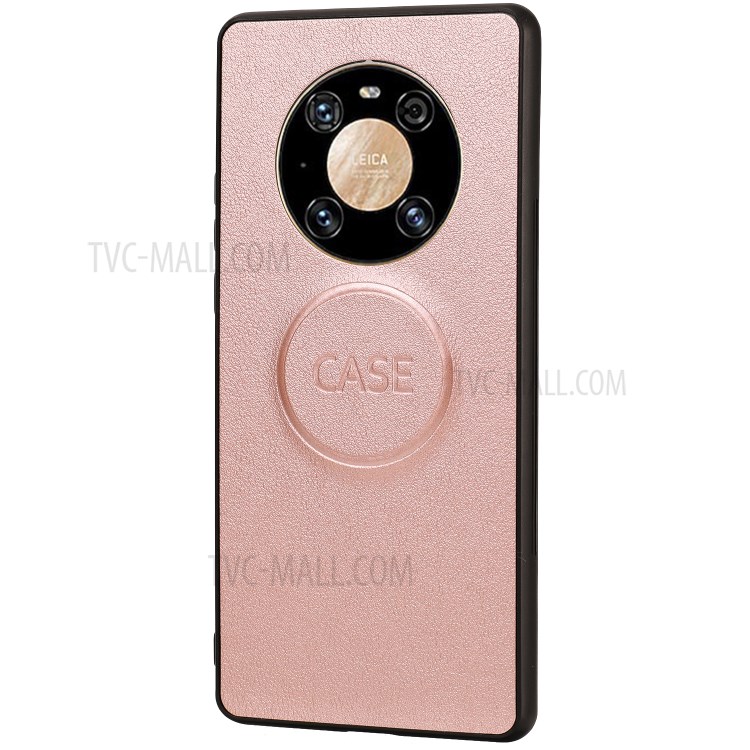 Caja De Cuero De Cuero Billetera Desmontable Caso De TPU Para Huawei Mate 40 Pro Cubierta Protectora - Oro Rosa-6