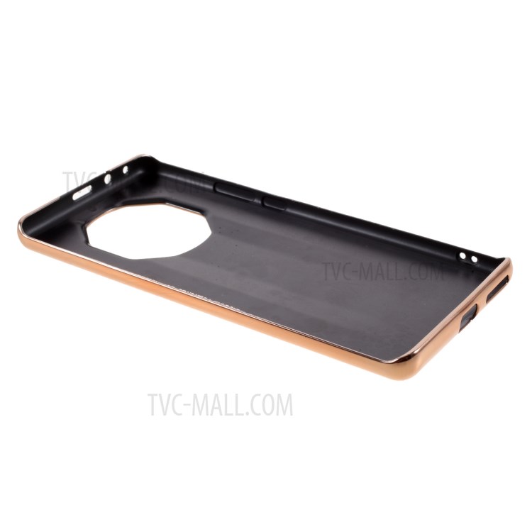 Plated TPU + Genuine Leather Lizard Texture Phone Case for Huawei Mate 40 RS Porsche Design - Green-6