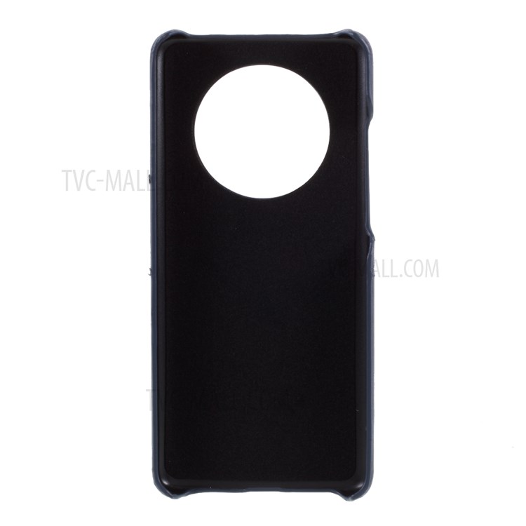 Double Card Slots PU Leather Coated PC Cover for Huawei Mate 40 Pro - Blue-3