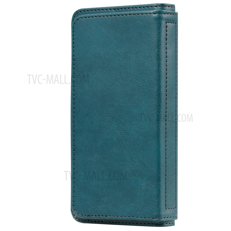 Multi-function 10 Card Slots Case for Huawei Mate 40 Pro Stand Leather Cover - Green-4