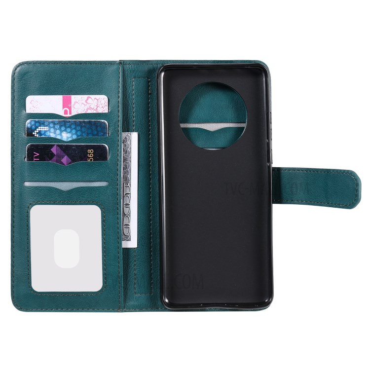 Multi-function 10 Card Slots Case for Huawei Mate 40 Pro Stand Leather Cover - Green-6
