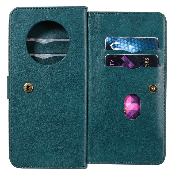 Multi-function 10 Card Slots Case for Huawei Mate 40 Pro Stand Leather Cover - Green-7