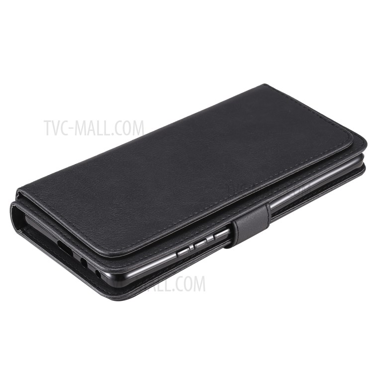 Multi-function 10 Card Slots Case for Huawei Mate 40 Wallet Leather Cover - Black-12