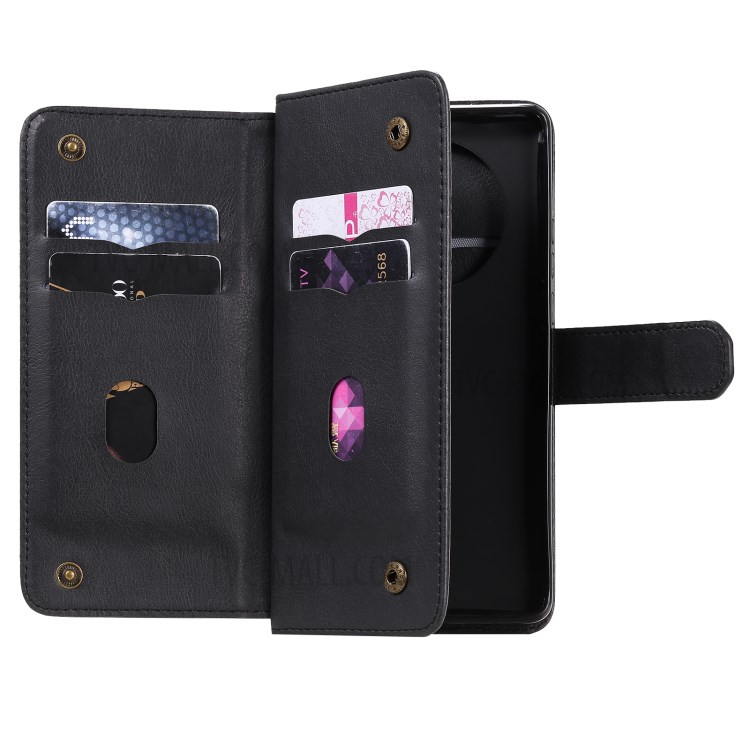Multi-function 10 Card Slots Case for Huawei Mate 40 Wallet Leather Cover - Black-8