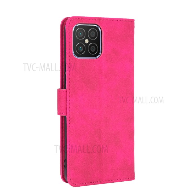 Comfortable Touch Feeling PU Leather Phone Case with Wallet + Stand for Huawei nova 8 SE - Rose-3
