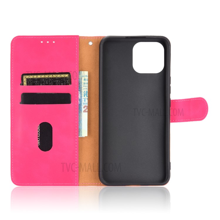 Comfortable Touch Feeling PU Leather Phone Case with Wallet + Stand for Huawei nova 8 SE - Rose-4