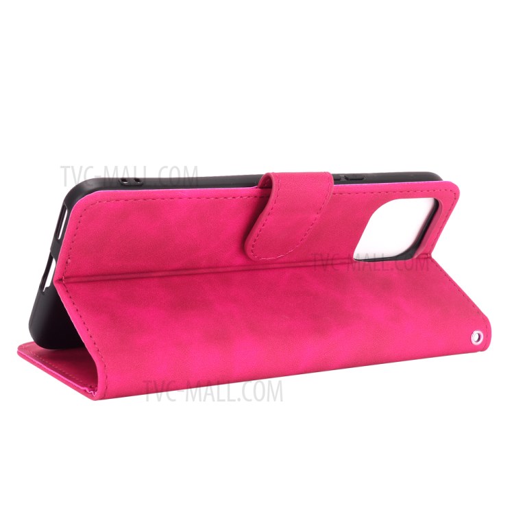 Comfortable Touch Feeling PU Leather Phone Case with Wallet + Stand for Huawei nova 8 SE - Rose-6