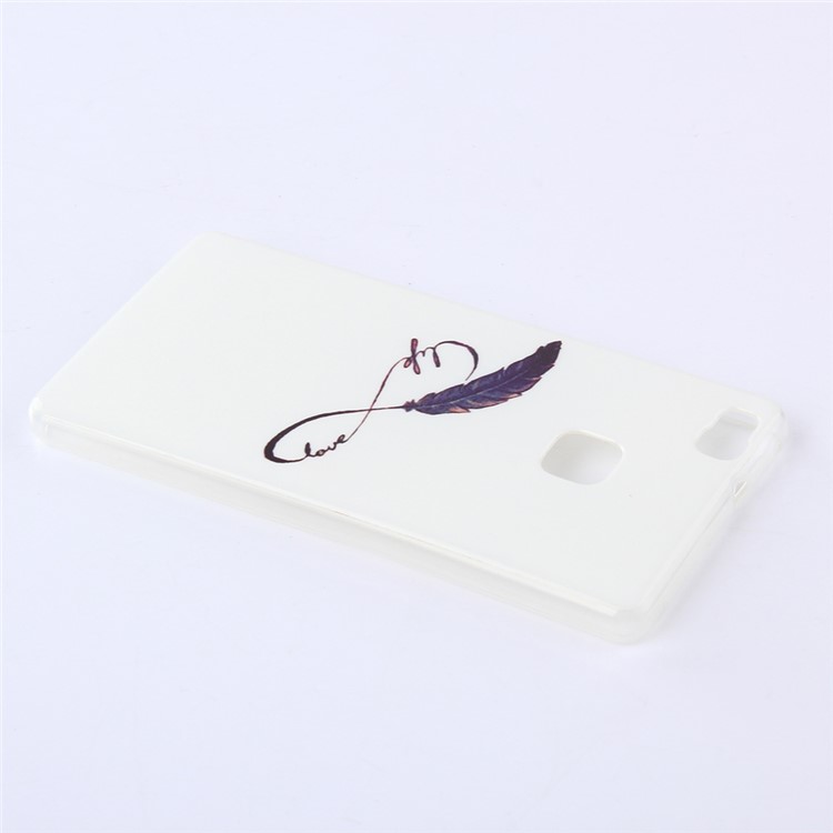 IMD TPU Gel Phone Cover for Huawei P9 Lite/G9 Lite - Feather-3
