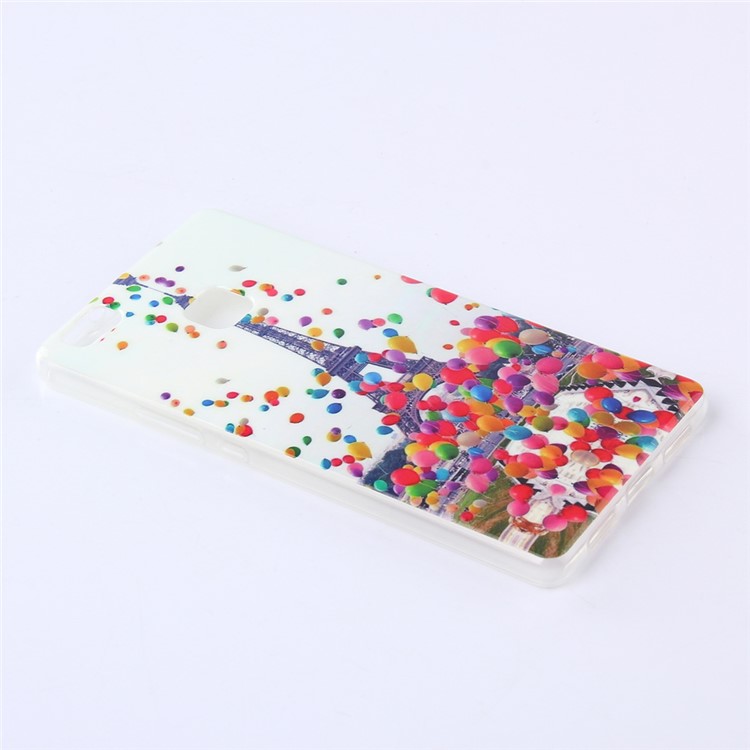 IMD TPU Gel Back Shell for Huawei P9 Lite/G9 Lite - Balloon and Eiffel Towel-2