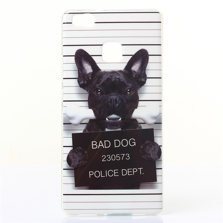 IMD TPU Gel Phone Shell for Huawei P9 Lite/G9 Lite - Funny Dog-1