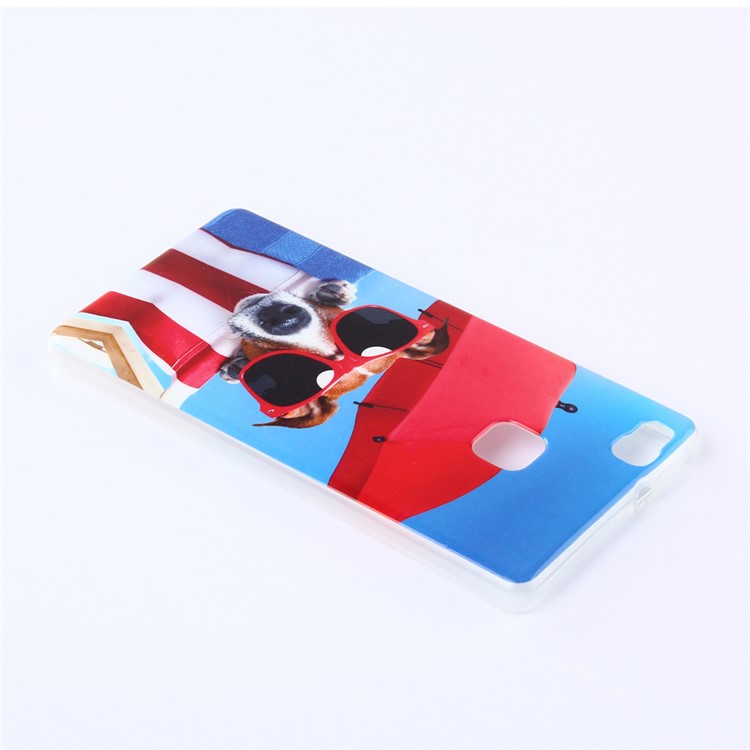 IMD TPU Gel Back Case for Huawei P9 Lite/G9 Lite - Dog Enjoying Sunshine-3