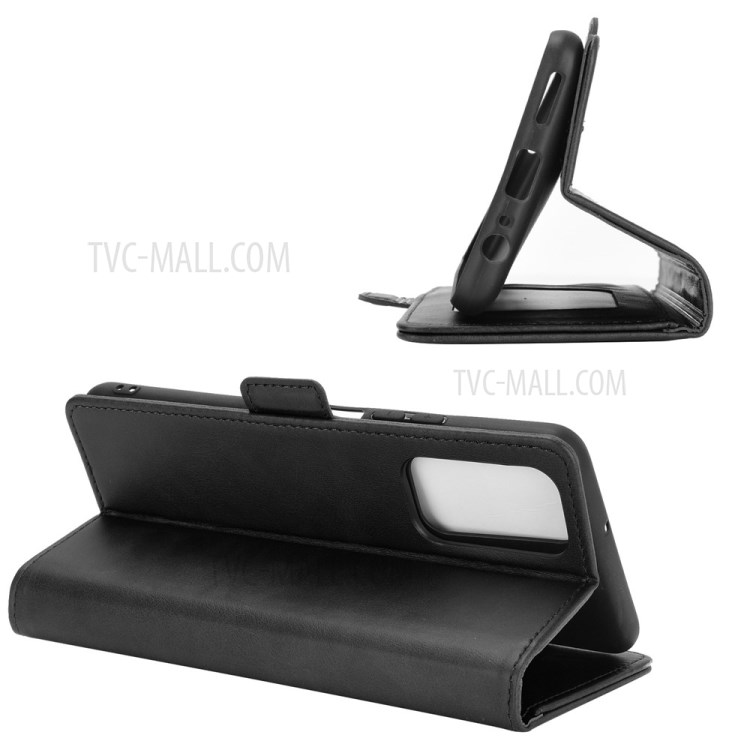 Double Clasp Flip Magnet Leather Case Cover for Honor 10X Lite - Black-4