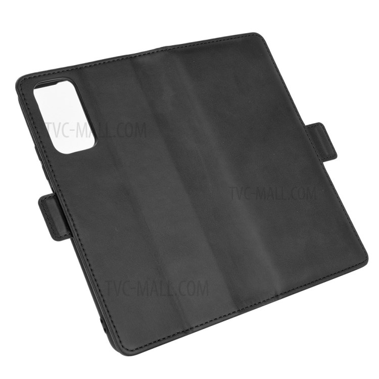 Double Clasp Flip Magnet Leather Case Cover for Honor 10X Lite - Black-6