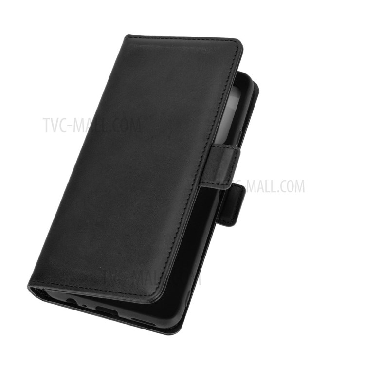 Double Clasp Flip Magnet Leather Case Cover for Honor 10X Lite - Black-7