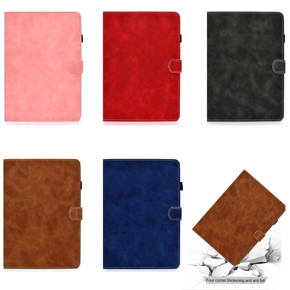 Microfiber Leather + Soft TPU Inner with Stand Case and Card Slots for Huawei MatePad T10/T10S - Black-12