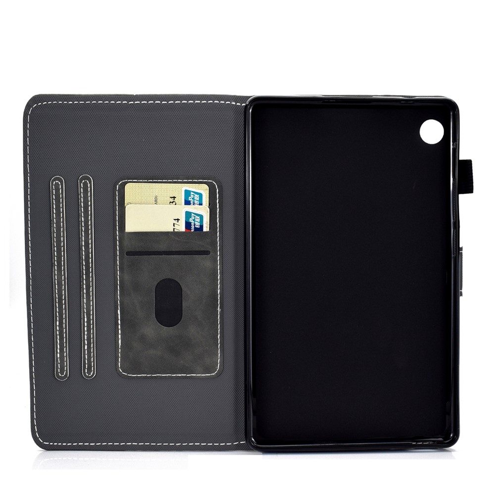 Microfiber Leather + Soft TPU Inner with Stand Case and Card Slots for Huawei MatePad T10/T10S - Black-8