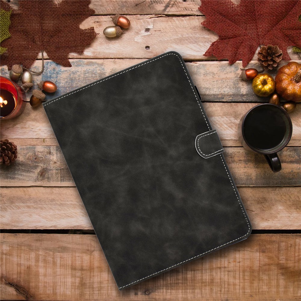 Microfiber Leather + Soft TPU Inner with Stand Case and Card Slots for Huawei MatePad T10/T10S - Black-9
