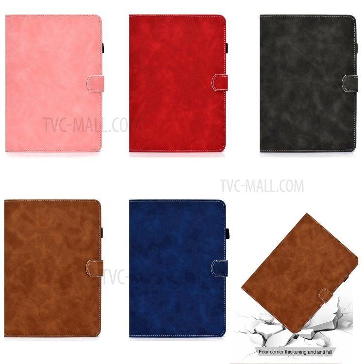 Microfiber Leather Stand for Huawei MatePad 10.4 (2020)/Honor V6 Case with Card Slots - Black-11