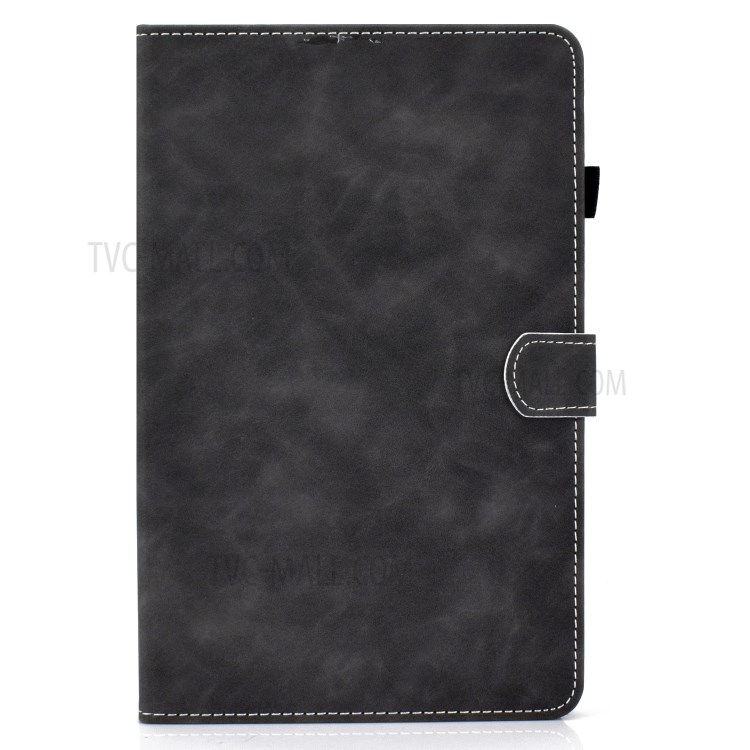 Microfiber Leather Stand for Huawei MatePad 10.4 (2020)/Honor V6 Case with Card Slots - Black-2