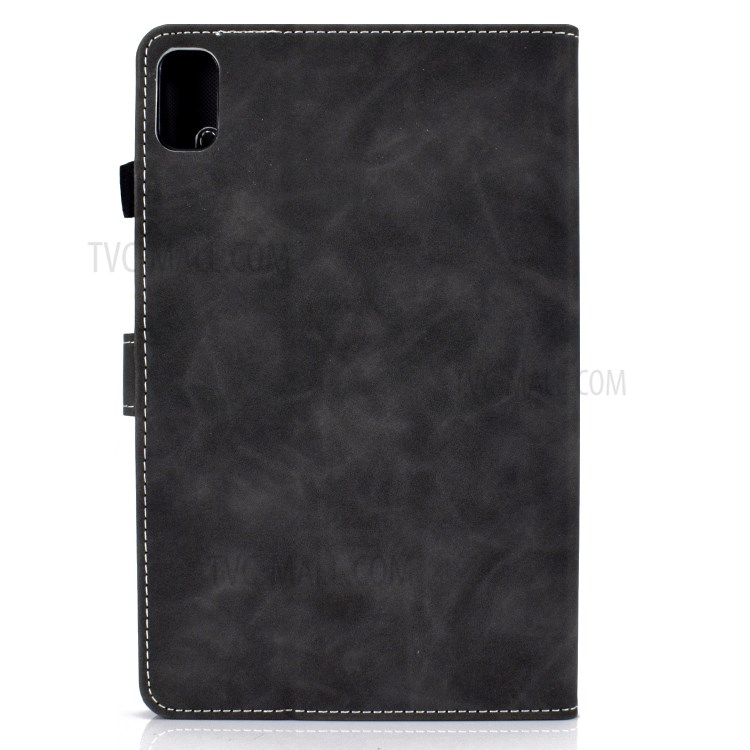 Microfiber Leather Stand for Huawei MatePad 10.4 (2020)/Honor V6 Case with Card Slots - Black-3
