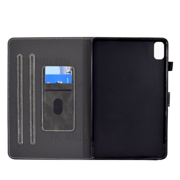 Microfiber Leather Stand for Huawei MatePad 10.4 (2020)/Honor V6 Case with Card Slots - Black-4
