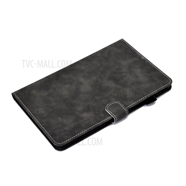 Microfiber Leather Stand for Huawei MatePad 10.4 (2020)/Honor V6 Case with Card Slots - Black-7