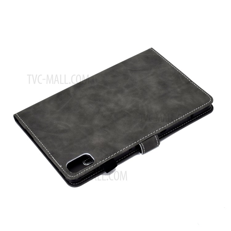 Microfiber Leather Stand for Huawei MatePad 10.4 (2020)/Honor V6 Case with Card Slots - Black-8