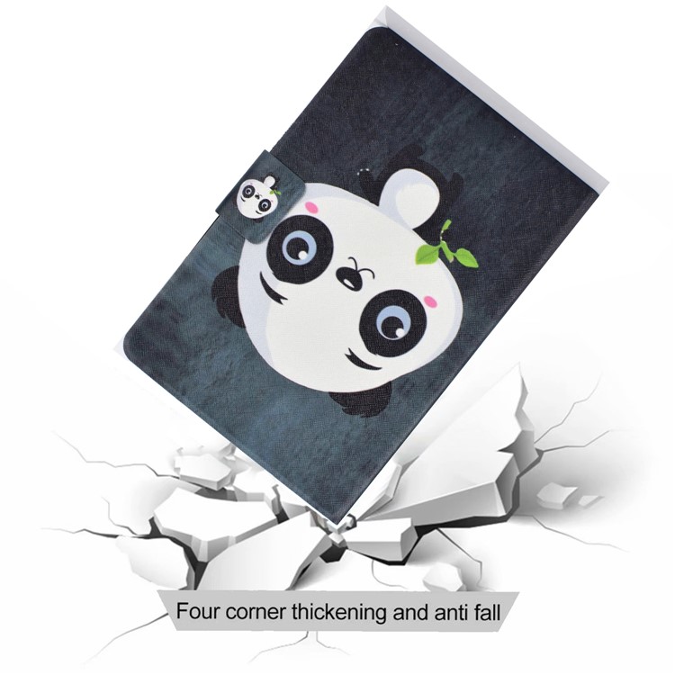 Pattern Printing Leather Stand for Huawei MatePad 10.4 (2020)/Honor V6 Tablet Shell - Cute Panda-7