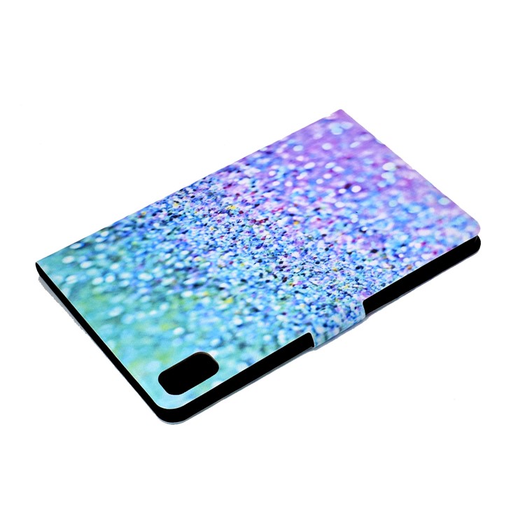 Pattern Printing Leather Stand for Huawei MatePad 10.4 (2020)/Honor V6 Tablet Shell - Shiny Blue-6