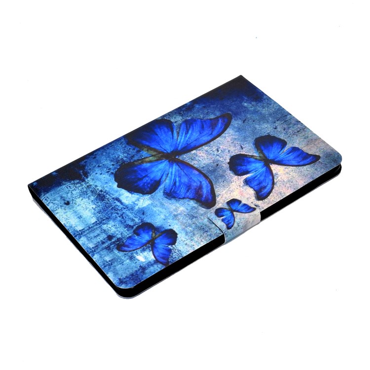 Pattern Printing Leather Stand for Huawei MatePad 10.4 (2020)/Honor V6 Tablet Shell - Blue Butterflies-5