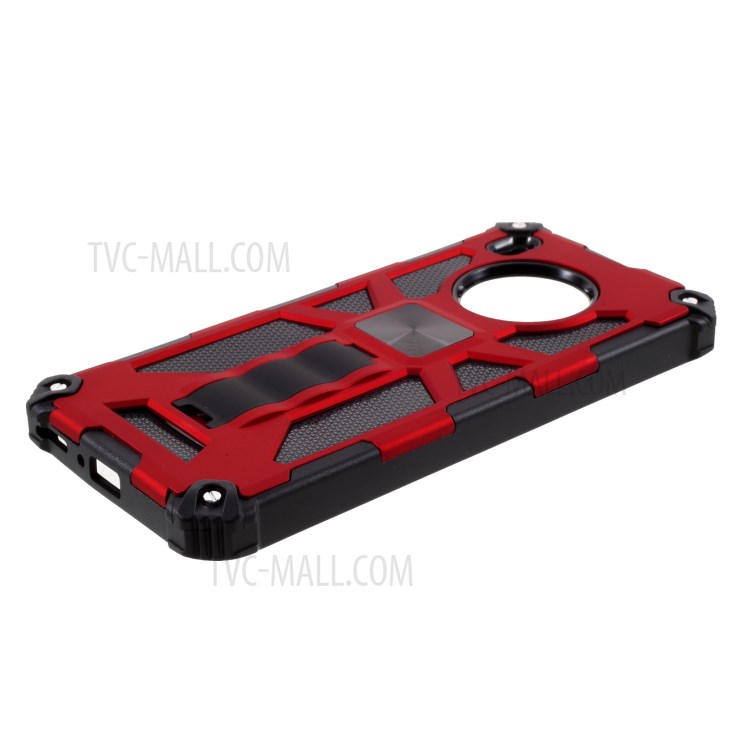 Kickstand Dropedroof PC + TPU Coper Coperche Coperchi - Rosso-5