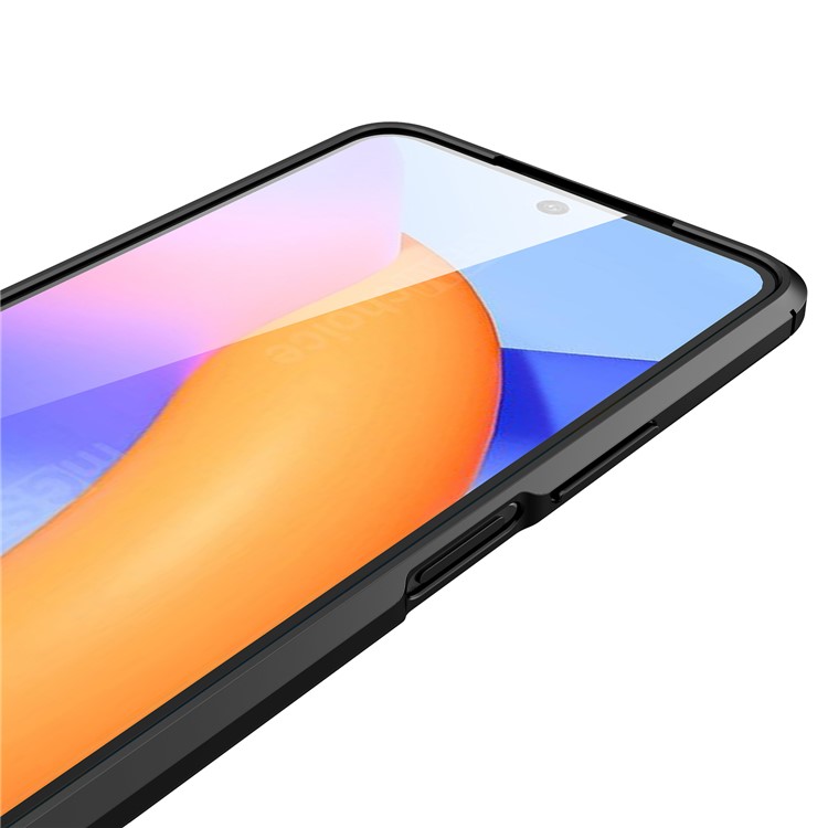 Étui De Téléphone Mobile Texture De Litchi Pour Honor 10x Lite Soft TPU Protector - Noir-5