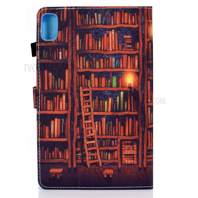 Stitching Design Pattern Printing Leather with Card Holder Tablet Cover for Huawei MatePad 10.4 (2020)/Honor V6 - Bookshelf-3