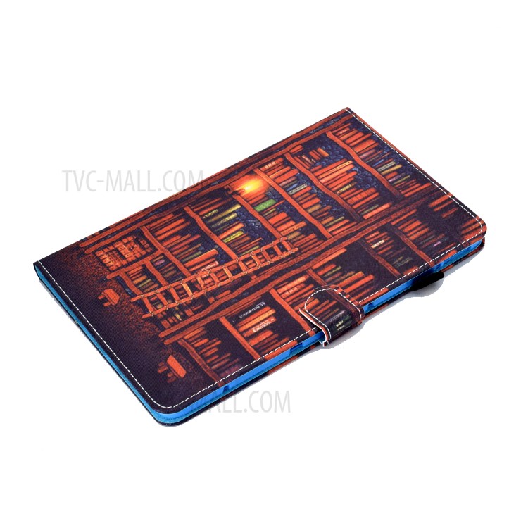 Stitching Design Pattern Printing Leather with Card Holder Tablet Cover for Huawei MatePad 10.4 (2020)/Honor V6 - Bookshelf-5