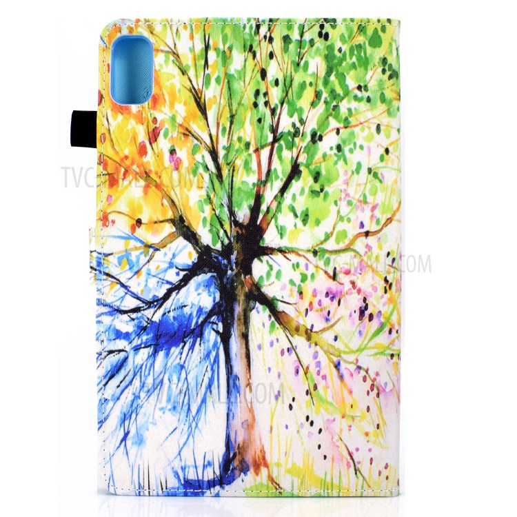 Stitching Design Pattern Printing Leather with Card Holder Tablet Cover for Huawei MatePad 10.4 (2020)/Honor V6 - Life Tree-3
