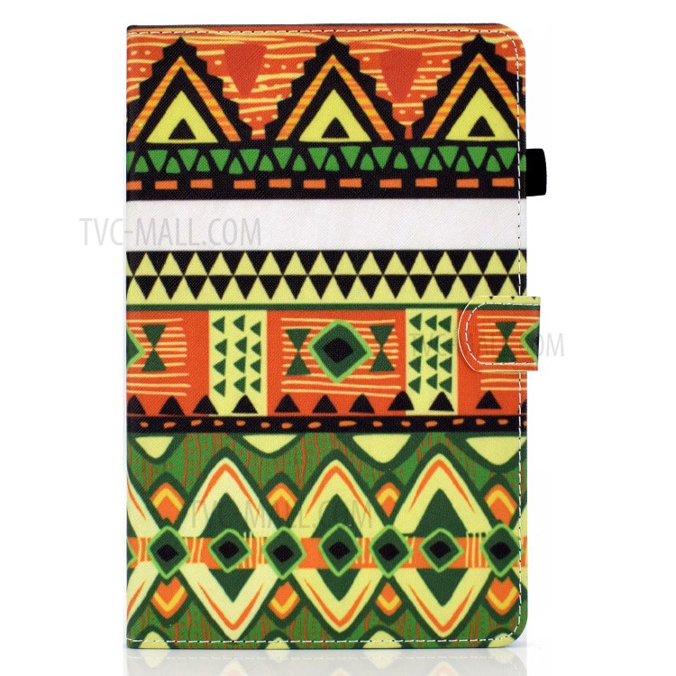 Stitching Design Pattern Printing Leather with Card Holder Tablet Cover for Huawei MatePad 10.4 (2020)/Honor V6 - Geometric Patterns-2