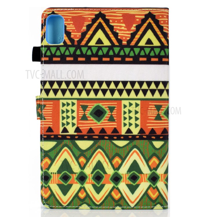 Stitching Design Pattern Printing Leather with Card Holder Tablet Cover for Huawei MatePad 10.4 (2020)/Honor V6 - Geometric Patterns-3