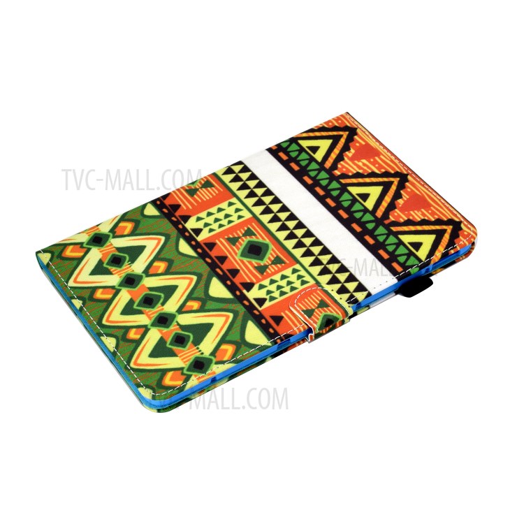 Stitching Design Pattern Printing Leather with Card Holder Tablet Cover for Huawei MatePad 10.4 (2020)/Honor V6 - Geometric Patterns-5
