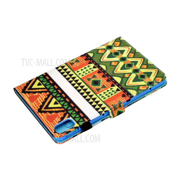 Stitching Design Pattern Printing Leather with Card Holder Tablet Cover for Huawei MatePad 10.4 (2020)/Honor V6 - Geometric Patterns-6